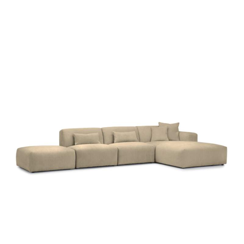 Loungebank Veenendaal Beige – A-meubel