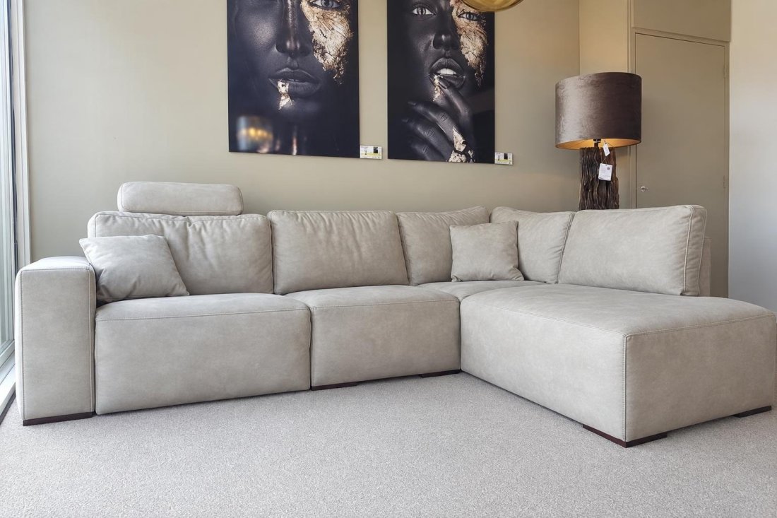 Kunstleren bank Marle Ottomaan 2 Zits + Ottomaan – A-meubel