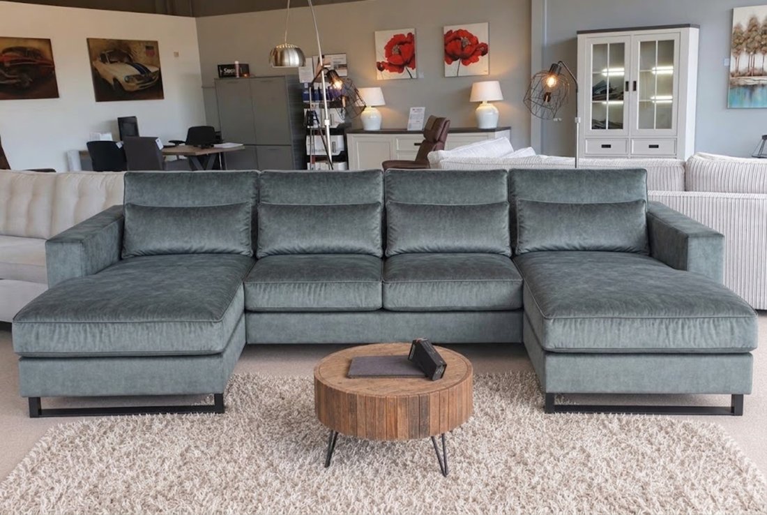 U-bank Naarden Longchair + 2 + Longchair + 2 Zits + Longchair – A-meubel