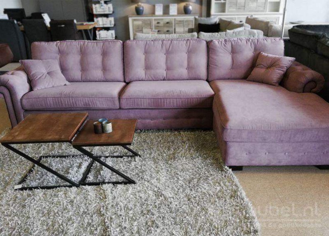 Groenveld Longchair  Paars – A-meubel