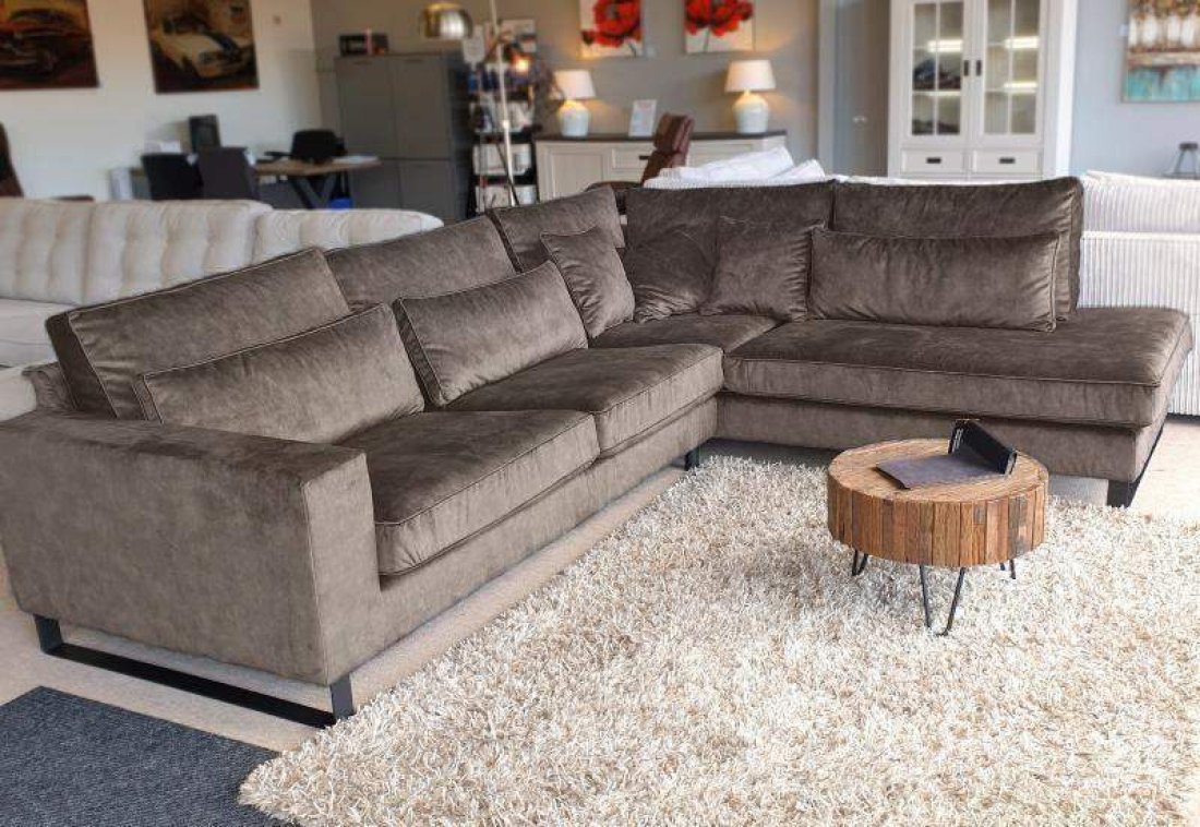 Hoekbank Naarden Taupe – A-meubel