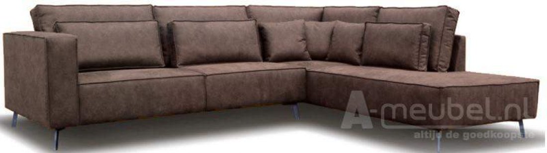 Groede Ottomaan Taupe – A-meubel