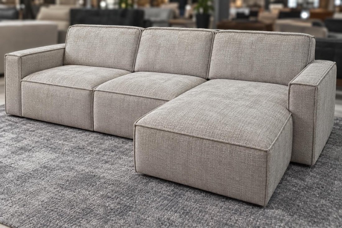 Loungebank Papendrecht 2 Zits + Longchair – A-meubel