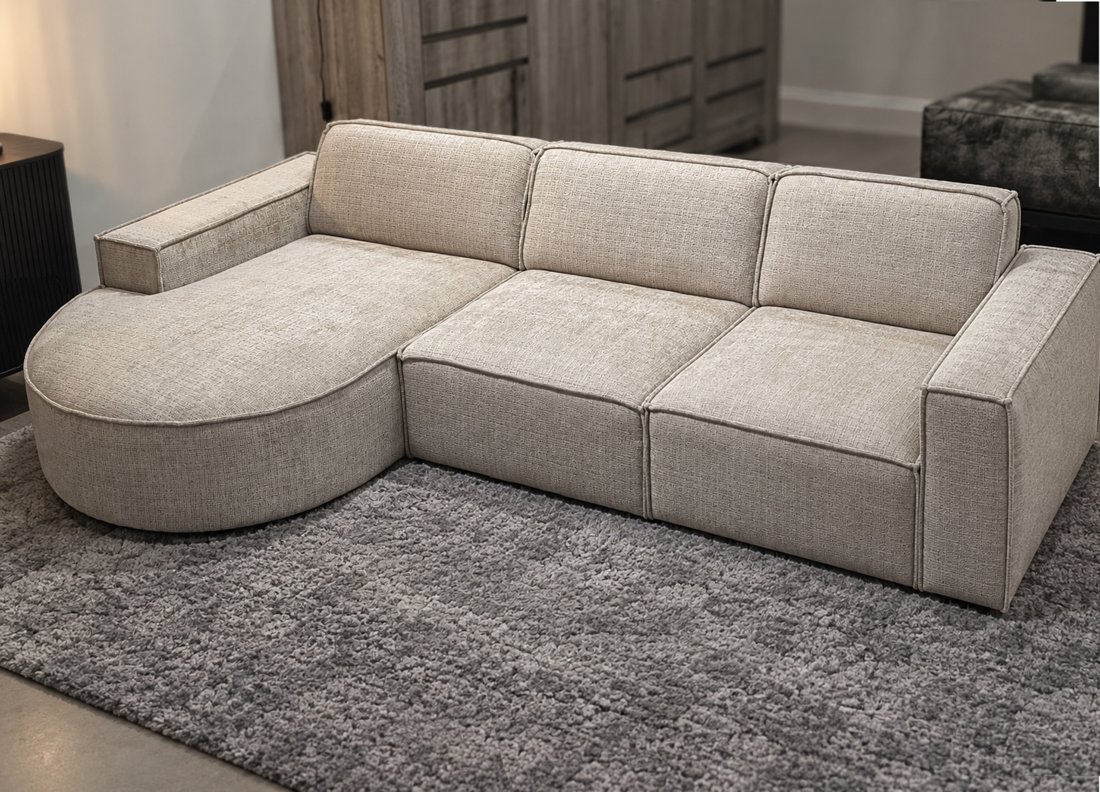 Loungebank Papendrecht Longchair Rond + 2 Zits – A-meubel