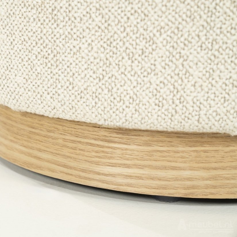 Hocker Poef Avah Small - Beige Mantz - 96299 41cm – foto 4 – A-meubel