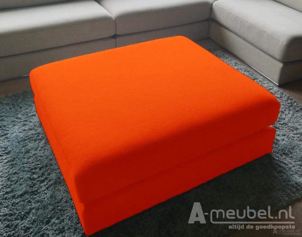 Amersfoort Pouffe 103x75cm Oranje – A-meubel