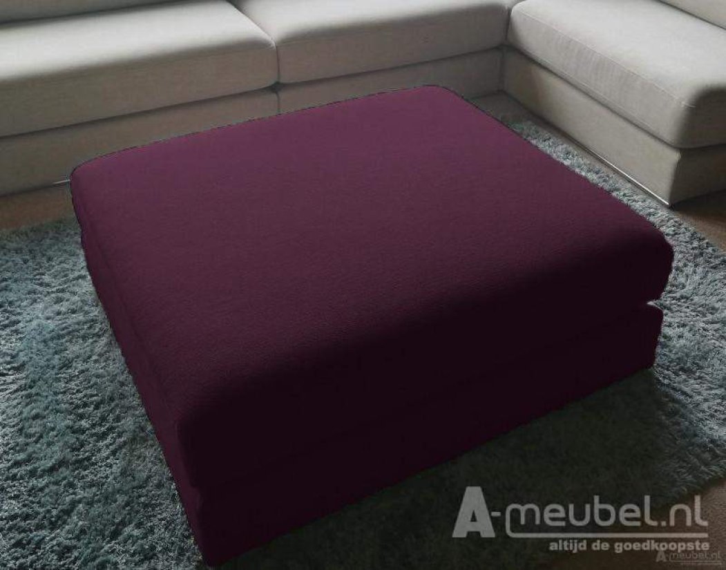 Amersfoort Pouffe 103x75cm Paars – A-meubel