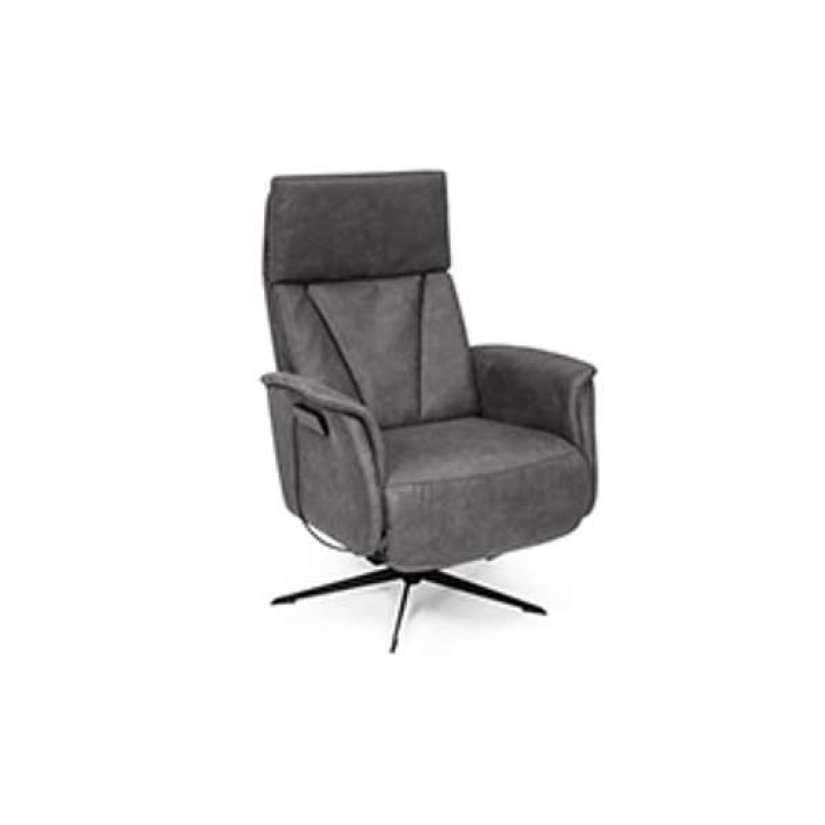 Relaxfauteuil Elst – zwart relaxfauteuil – A-meubel