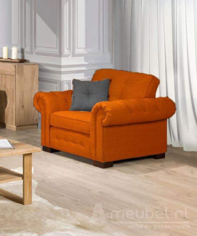 Groenveld Fauteuil – bruin fauteuil – A-meubel