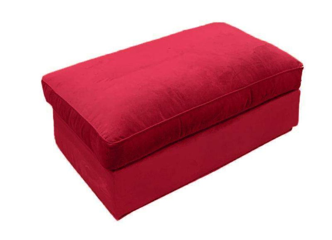 Oudenbosch Hocker B110 x D65 xH42cm Rood – A-meubel