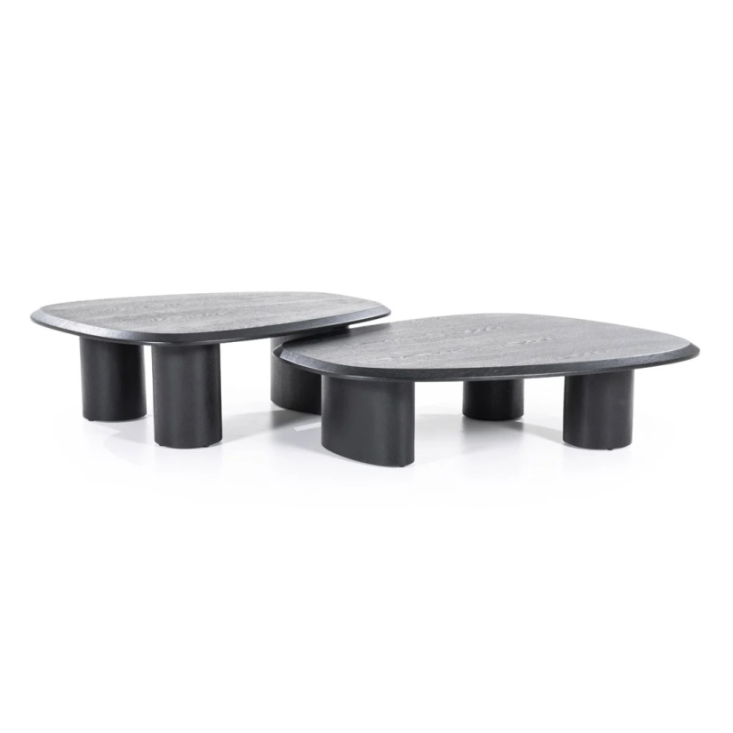 Salontafels Walter - 96x78x32cm - Zwart - 95978 – foto 3 – A-meubel