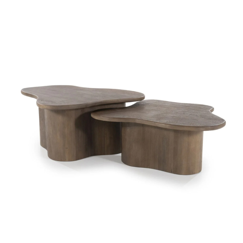 Salontafelset Fall - Bruin - 240219 75cm – A-meubel