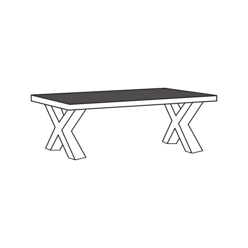 Alphen Salontafel T13-X Oud Teakhout 135cm – foto 2 – A-meubel