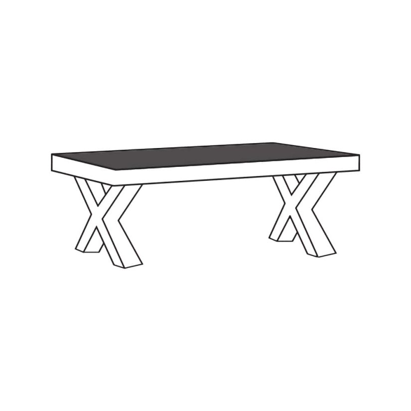 Alphen Salontafel T13-X Oud Teakhout 135cm – A-meubel