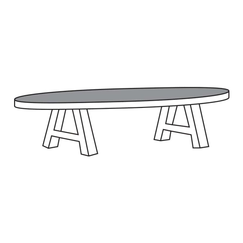 Toornwerd Salontafel TOV13-K 135cm – A-meubel