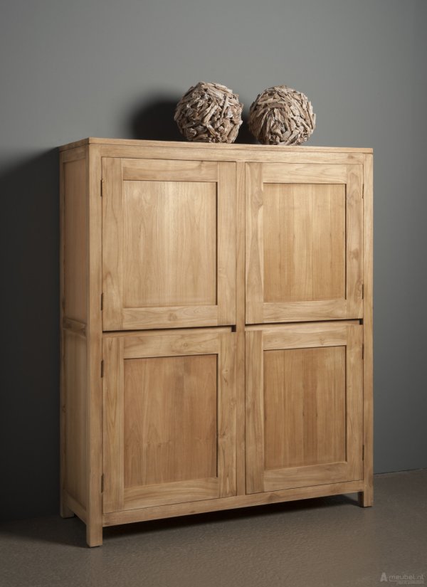 Kast Corona Kabinet 4 drs 130cm – A-meubel