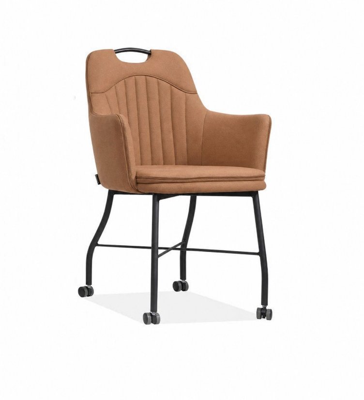 Stoel Floria – cognac eetkamerstoel – A-meubel