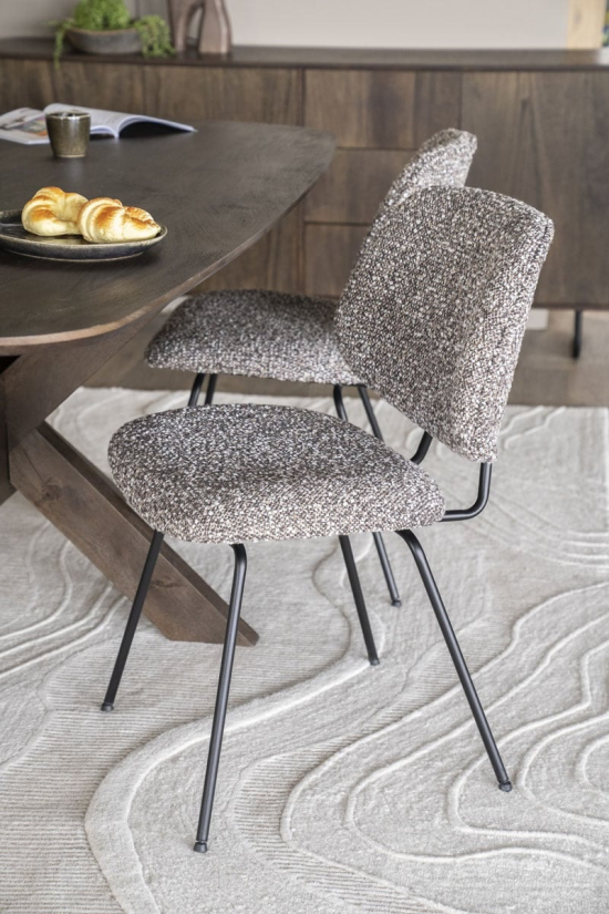 Stoel Jon - Taupe Maywood - 95990 – taupe eetkamerstoel – A-meubel