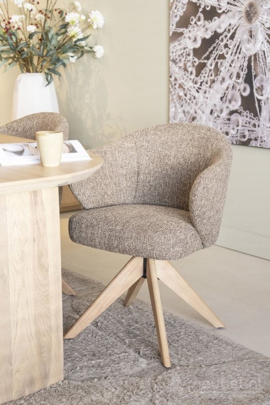 Stoel Connor Naturel - Beige Donna - 96344 62cm – foto 2 – A-meubel