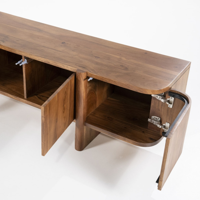 TV-Meubel Julian 6-deurs - Bruin - 95908 240cm – foto 8 – A-meubel