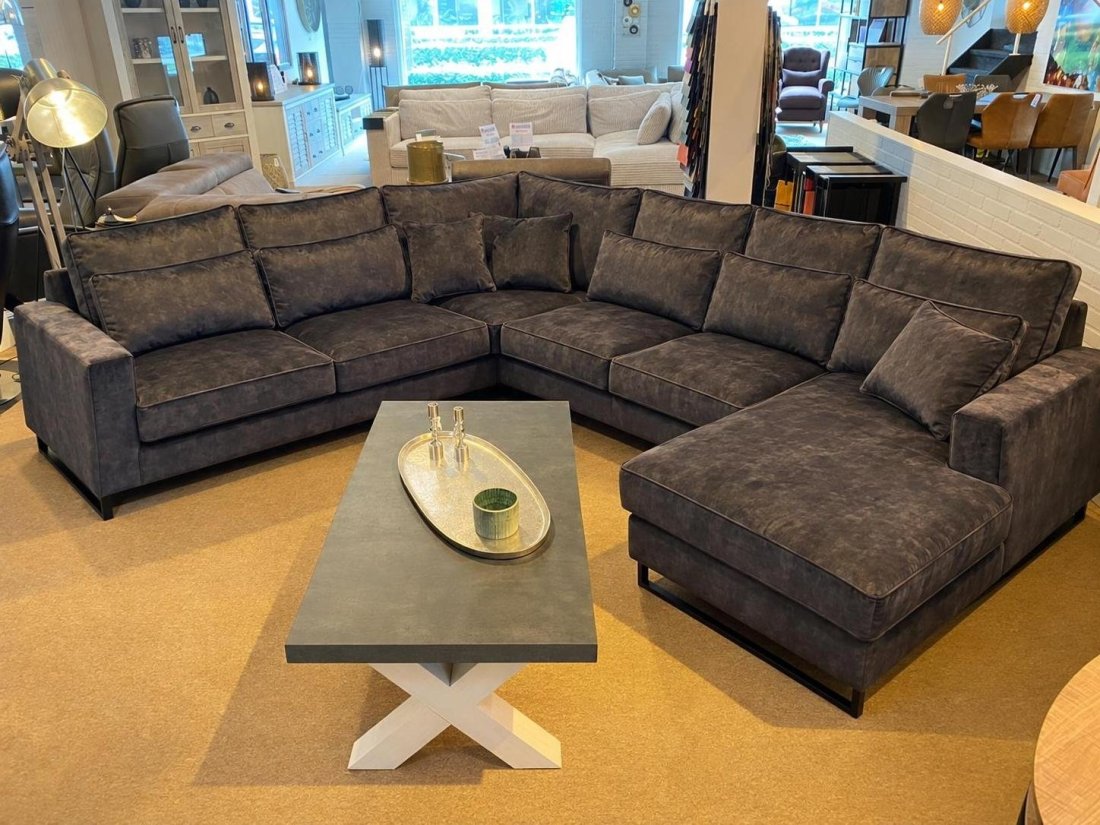 U-bank U-Bank Naaldwijk 2 Zits + Hoek + 2 Zits + Longchair – A-meubel