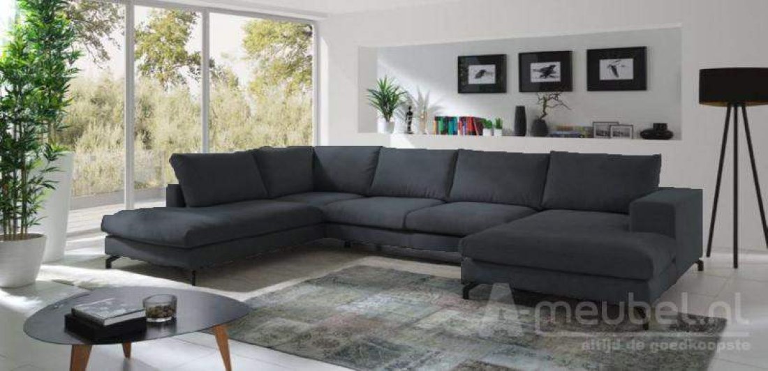 Stroe Loungebank Antraciet – A-meubel