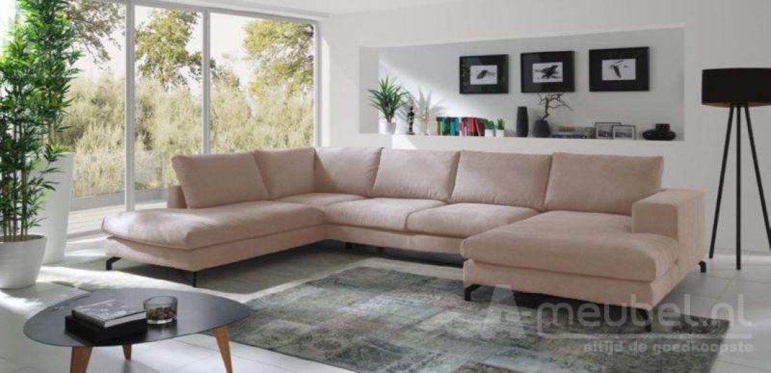 Stroe Loungebank Beige – A-meubel