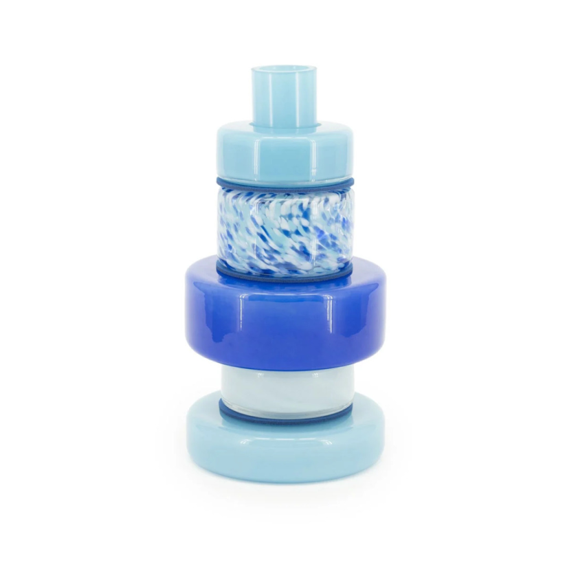 Vaas Golas 17cm - Blauw - 240230 – A-meubel