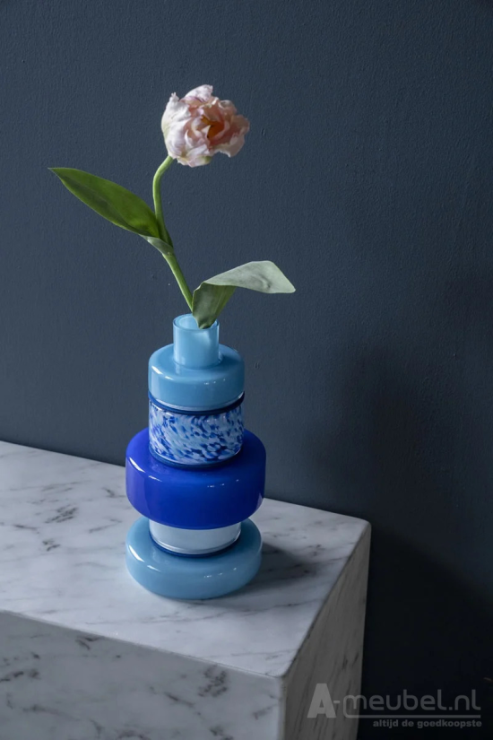Vaas Golas 17cm - Blauw - 240230 – foto 7 – A-meubel