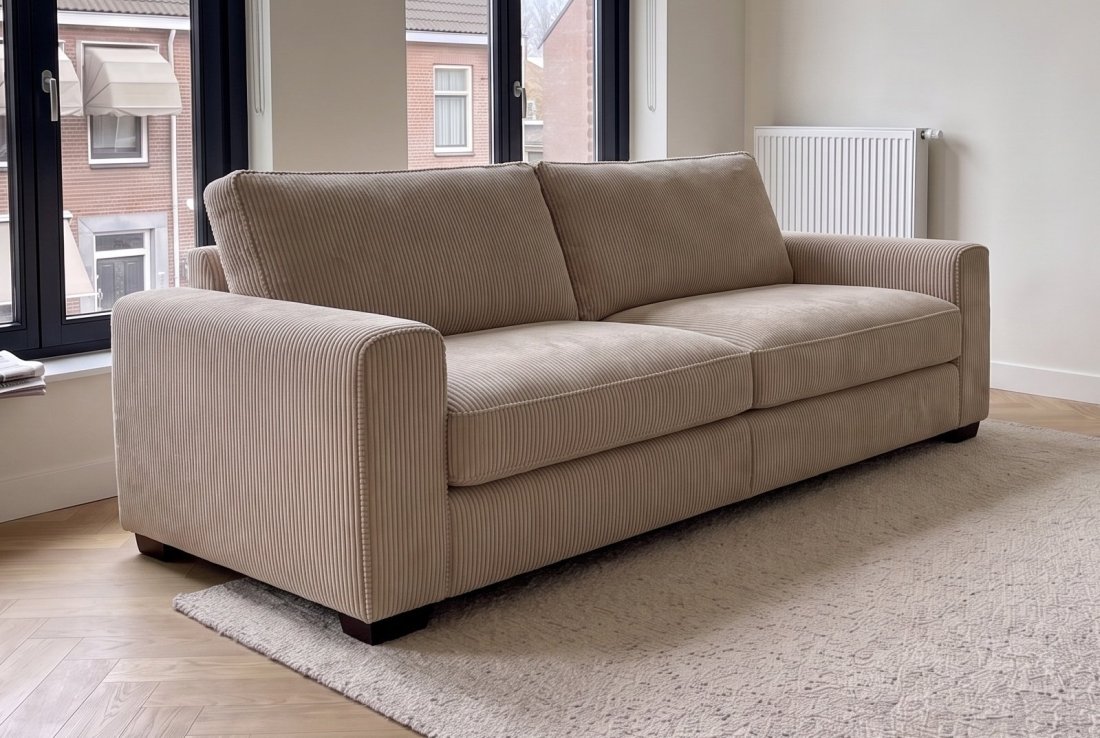 3 zits bank Venlo 3 Zits Bank in beige – A-meubel