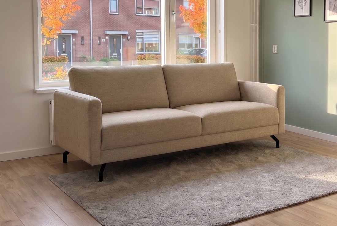 3 zits bank Vleuten 3 Zits in beige – A-meubel