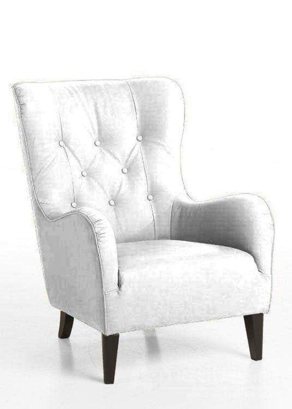 Fauteuil James – wit fauteuil – A-meubel