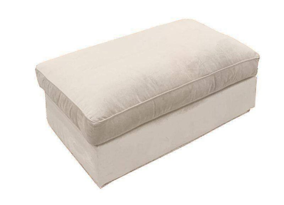 Oudenbosch Hocker B96 x D96 x H42cm Wit – A-meubel
