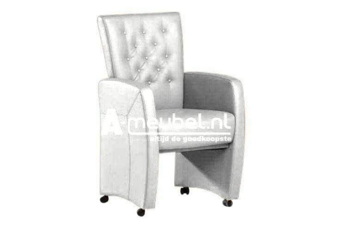 Stoel Carina – wit eetkamerstoel – A-meubel