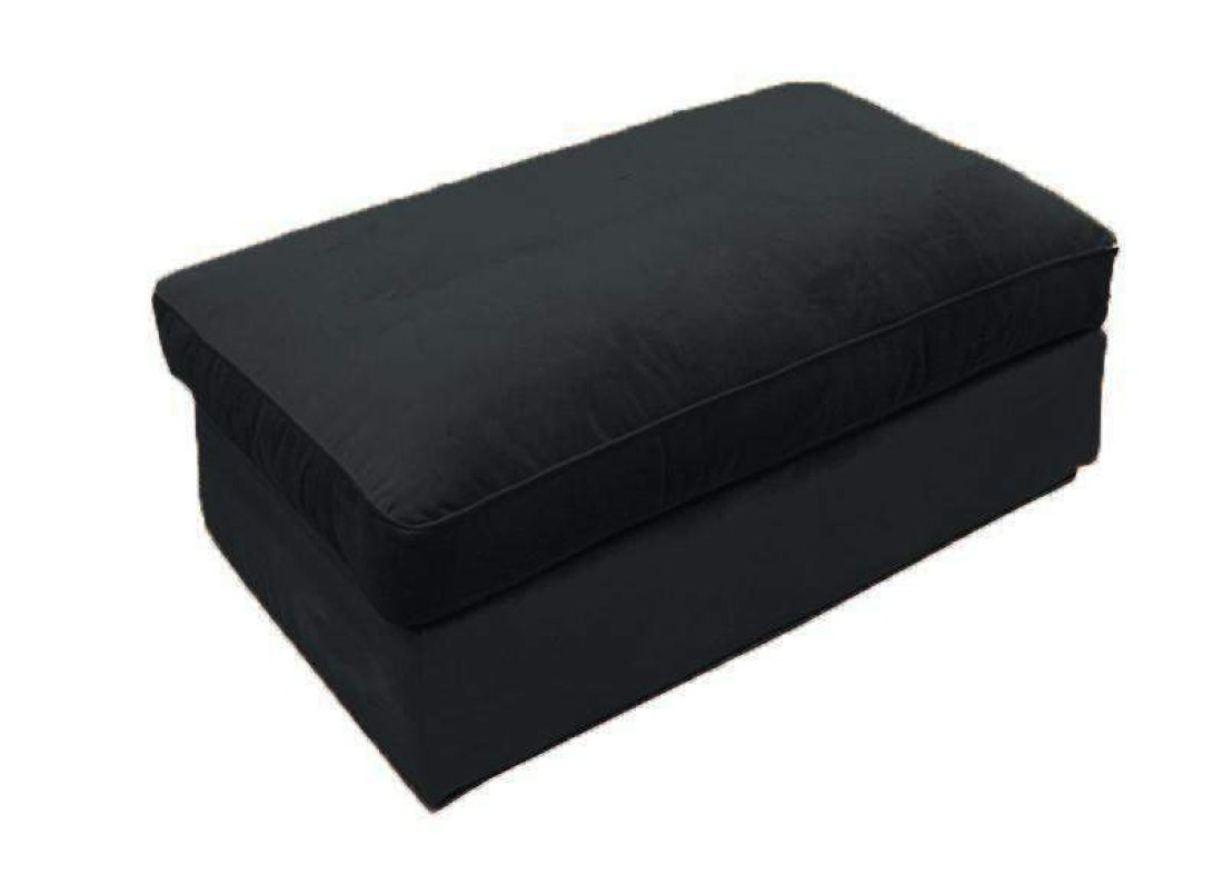 Oudenbosch Hocker B110 x D65 xH42cm Zwart – A-meubel