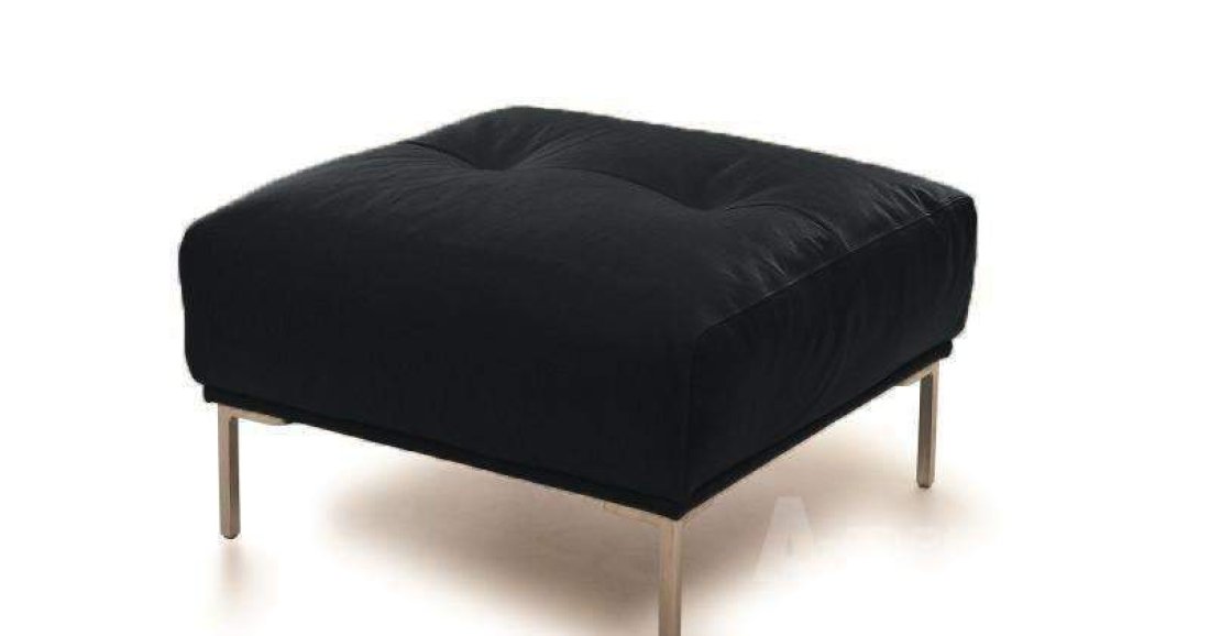 Bern Hocker 70x70cm Zwart – A-meubel