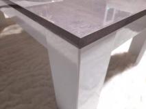 Salontafel Marknesse 126x67cm Wit/Marmer Salontafel Marknesse 126x67cm Wit/Marmer