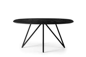 Eettafel Mira Zwart Klein Eettafel Mira Zwart Klein