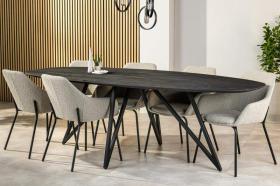 Eettafel Mira Zwart Groot Eettafel Mira Zwart Groot