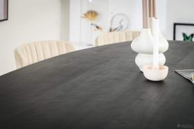 OUTLET TILBURG! - Eettafel Ovaal Leo Zwart OUTLET TILBURG! - Eettafel Ovaal Leo Zwart