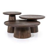 Bijzettafel Ron 46x49 - Bruin - 95650 Bijzettafel Ron 46x49 - Bruin - 95650