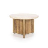 Bijzettafel Sara - 60cm - Beige/Bruin - 95899 Bijzettafel Sara - 60cm - Beige/Bruin - 95899