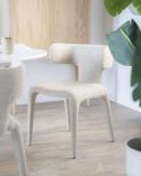 Eetkamerstoel Dave - Taupe Porto - 96101 Eetkamerstoel Dave - Taupe Porto - 96101