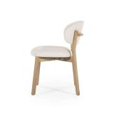 Eetkamerstoel Mikky Naturel hout - Beige Moon - 96174 Eetkamerstoel Mikky Naturel hout - Beige Moon - 96174
