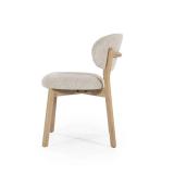 Eetkamerstoel Mikky Naturel hout - Taupe Moon - 96175 Eetkamerstoel Mikky Naturel hout - Taupe Moon - 96175