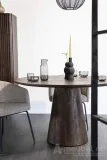 Eettafel Aron Rond - 130cm - Bruin - 95656