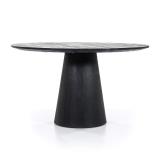 Eettafel Aron Rond - 130cm - Zwart - 95657 Eettafel Aron Rond - 130cm - Zwart - 95657