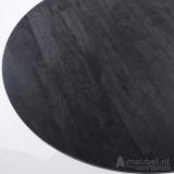Eettafel Aron Rond - 130cm - Zwart - 95657 Eettafel Aron Rond - 130cm - Zwart - 95657