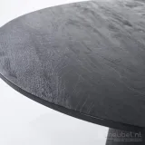 Eettafel Aron Rond - 130cm - Zwart - 95657