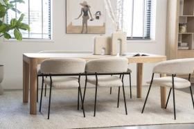 Eettafel Harvey - 200cm - Naturel - 96129 Eettafel Harvey - 200cm - Naturel - 96129